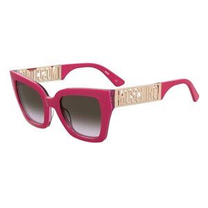 NEW MOSCHINO SUNGLASSES PINK GOLD BROWN WOMEN EYEWEAR MOSCHINO MOS161/S 0MU1 QR
